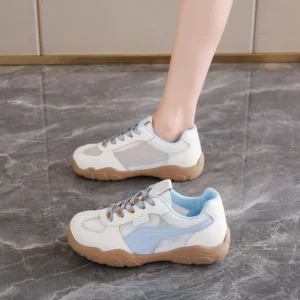CRLAYDK Classic Women's Mesh Comfortable Sneakers Casual Platform Chunky Trainer Shoes Walking Skate Summer Sports Tennis